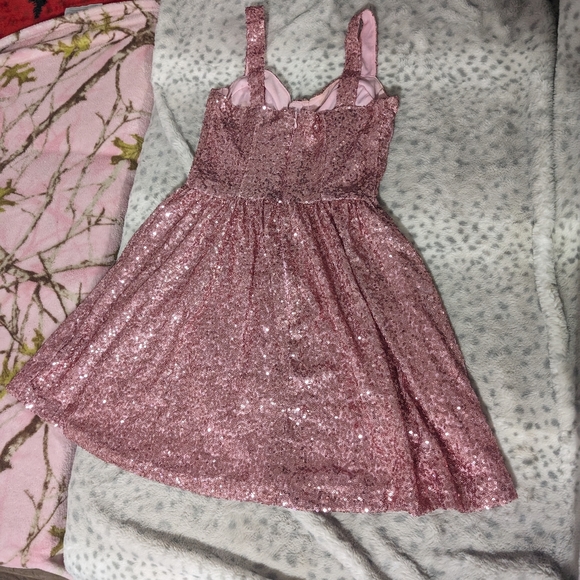 Sequin sparkly pink dress - Picture 4 of 5
